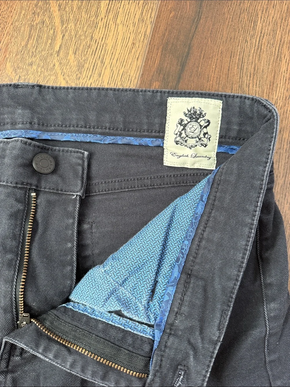 English Laundry Men's Straight Jeans in Black